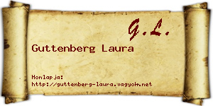 Guttenberg Laura névjegykártya
